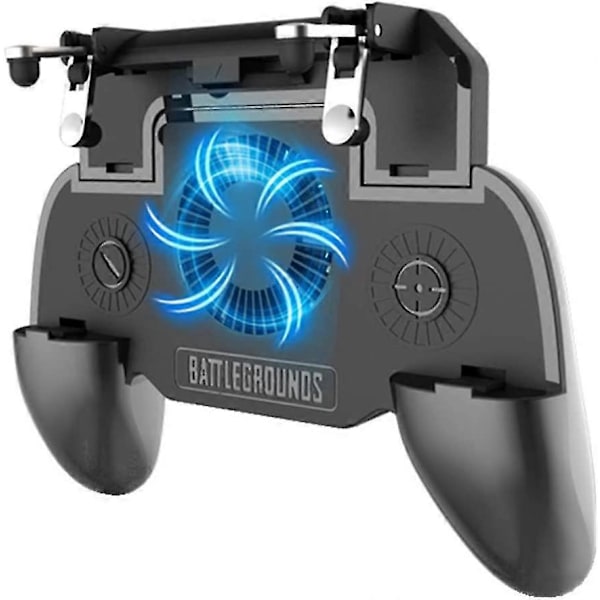 Gaminggrepp med portabel laddare och kylfläkt, för PUBG Mobile Controller L1r1 mobilspel