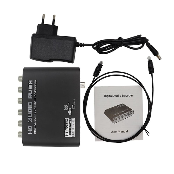 Digital Till Analog 5.1 Ch Stereo Ac3 Hd Audio Converter Optical S