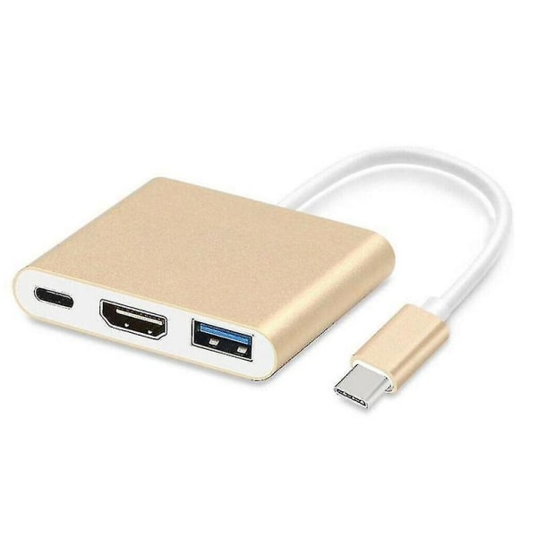 Usb-c multiportadapter för USB 3.0, 4k hdmi och U