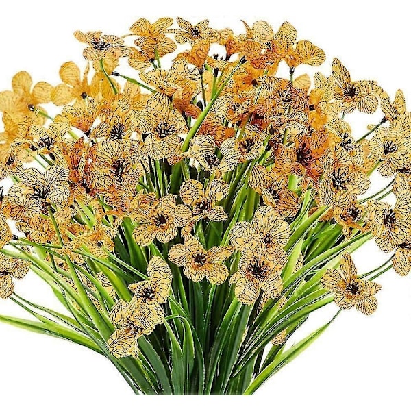 Set med 6 UV-resistenta konstgjorda lila blommor