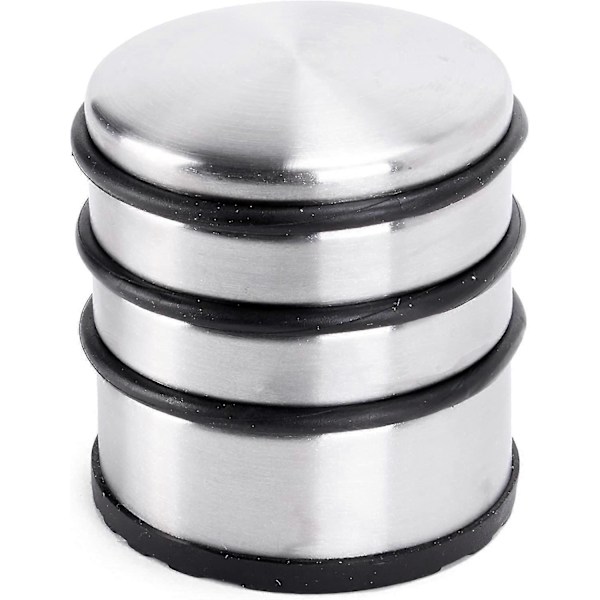 Dörrstopp i rostfritt stål, 7*8cm (lxh)| Dörrkil 1 kg för tunga dörrar - Design Rostfritt stål Halkfri Bumper för hala golv - Set med