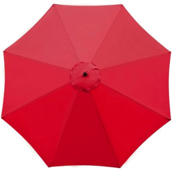 Ersättningsduk för trädgårdsparasoll, 3 m, 8 ribbor red