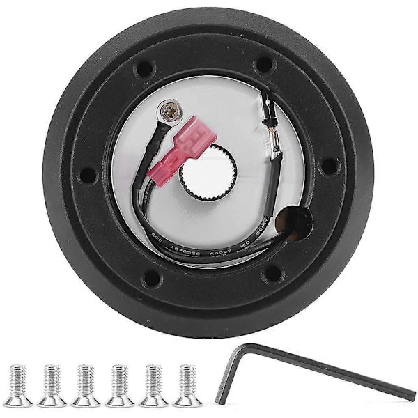 Rattnav Kort Navadapter Svart Snabbkoppling Boss Kit SRK-160H Passar Mazda Miata RX-7