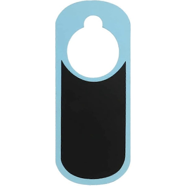Healifty Trähängskylt för Dörr Dubbelsidig Mini Svarta Tavlan Dörrvarningsetikett för Hotellfest Dörrskylt Ornament Dekoration (Rosa) Blue