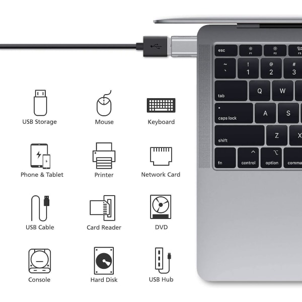 USB C till USB adapter (2-pack), usb-c till USB 3.0-adapter