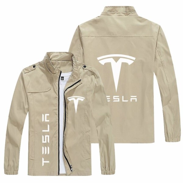 Män Tesla Logo Jackor Populära printed Casual Fashion