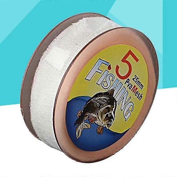 5m karpfiskeutrustning pva mesh vattenlösligt nät lösligt bete refill feeder bag (25mm)