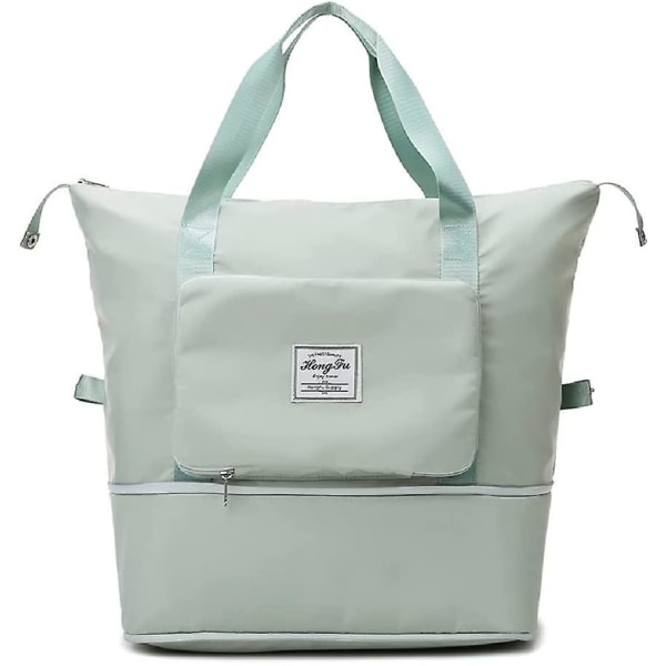 Vikbar resväska med stor kapacitet Green