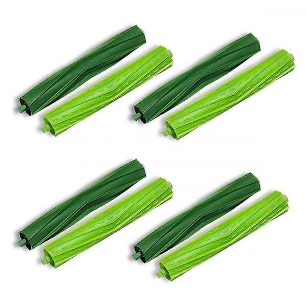 4 Set Gummivalsborstar Ersättningsdelar Kompatibla med IRobot Roomba I7 I7+ I1 I1+ I6 I6+ I3