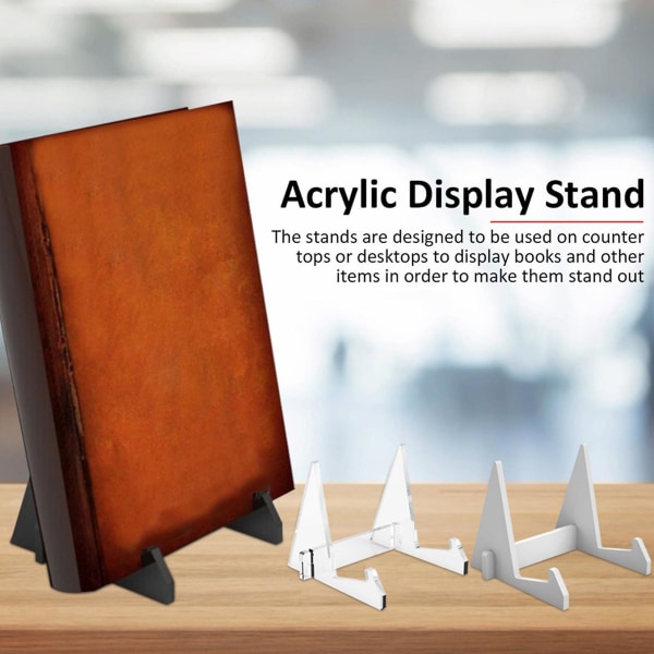Book Display Stand Anti-fall Lätt akryl