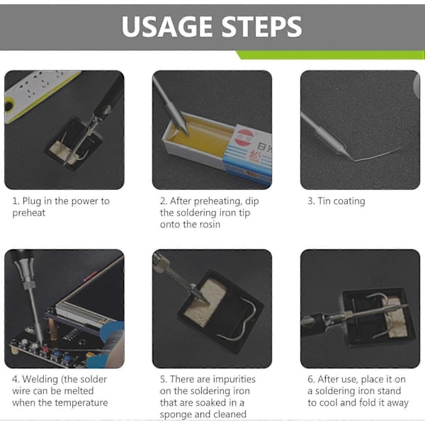 USB Lödkolvsset, Mini USB Lödkolv, 5V 8W Portabel Lödkolvspenna, 8W Justerbara Lödningsverktyg