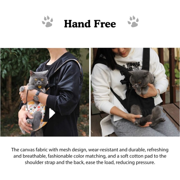 PETCUTE Dog Carrier Ryggsäckar för medelstor hund