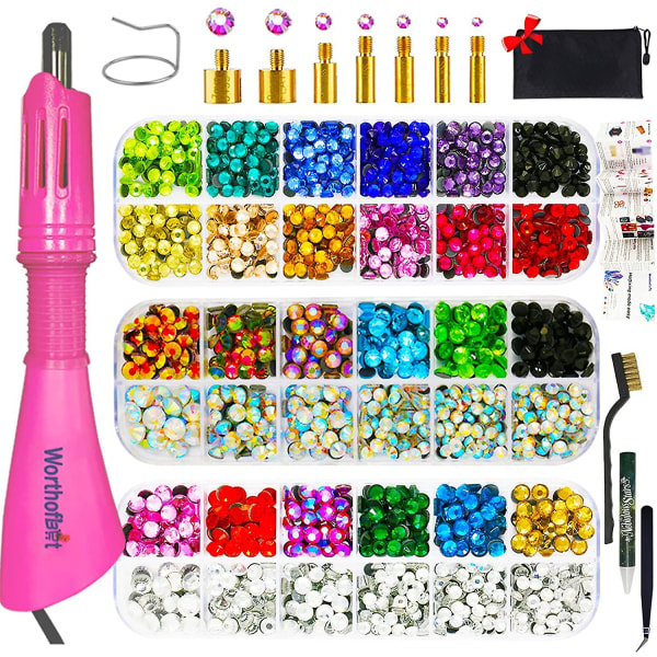 Rhinestone Setter, Hot Fixed Wand Bedazzler Kit, 4080st