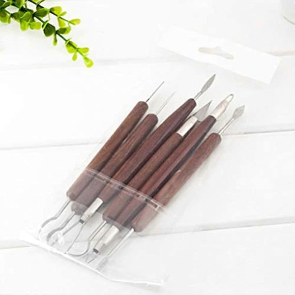 HEALLILY 6 st Lerskulpturverktyg Keramik Startverktyg Lermodellering Mejselverktyg Snideriverktyg Kit Tillbehör för Konst DIY Hantverk