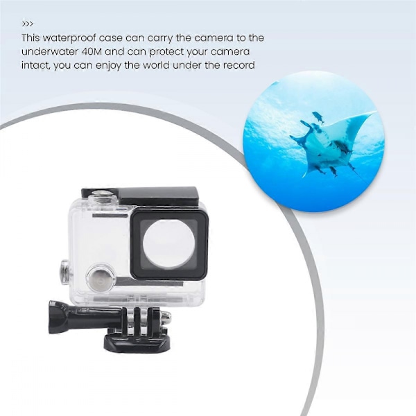 Vattentätt hus för Gopro, för Gopro Hero 4 Hero3+Hero 3, undervattens skyddsbox för Go Pro