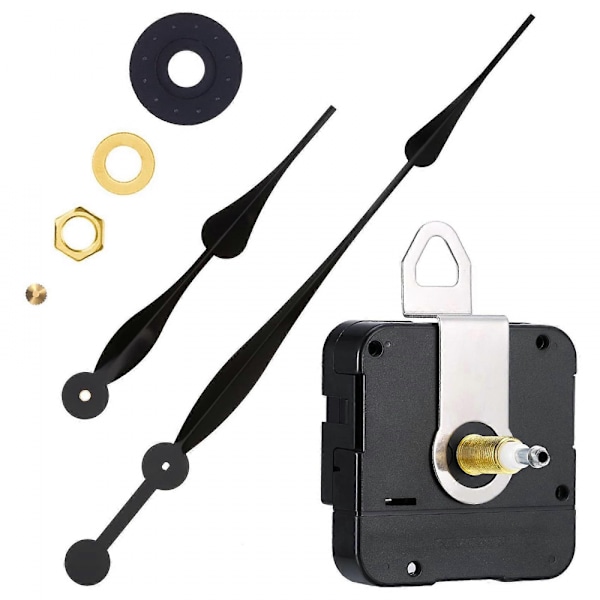 23mm Högt Vridmoment Quartz Klockmekanism med 12 Tum Långa Spadformade Visare för DIY Klockreparation