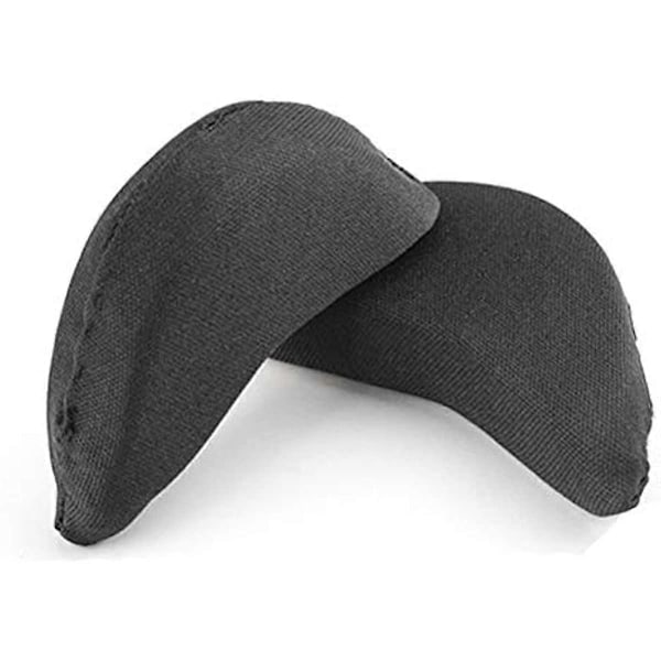 SUPVOX 2 Par Unisex Skofyllnad Innersula Tå Skoinsats Svampkuddar Innersulor Andningsbar Svett Mjuk Innersula för Kvinnor Fot Smärtlindring (Svart)