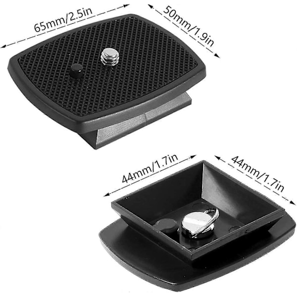 Prmape 2-delad Kamera Snabbkopplingsplatta, Tripod Adapterplatta i Plast, Stativhuvud Skruvadapterfäste För Cx-444 Cx-888 Cx-460 Cx-460mini Cx-470 Cx