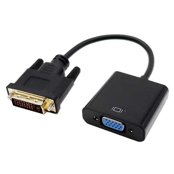 Full Hd 1080p Dvi-d Dvi till Vga-adapter Videokabelkonverterare 24+