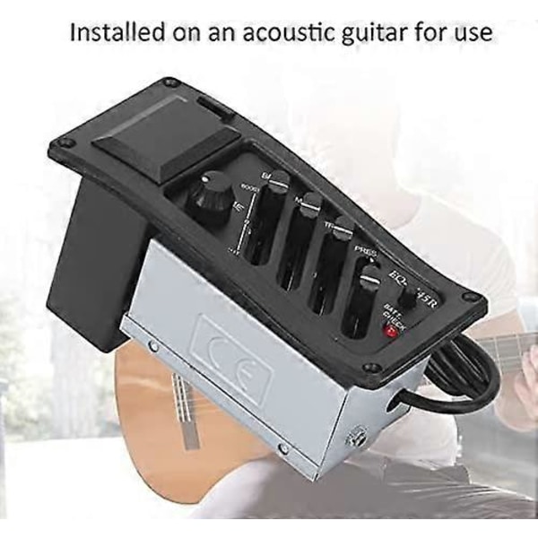 Gitarrmick Värmebeständig Gitarrljud Equalizer Lätt Att Installera med Mickremsa för Akustisk Gitarr för Gitarrreservdelar