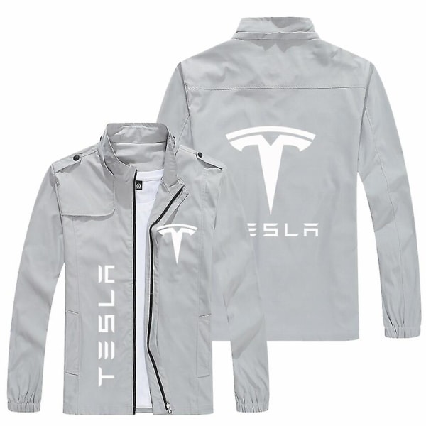 Män Tesla Logo Jackor Populära printed Casual Fashion