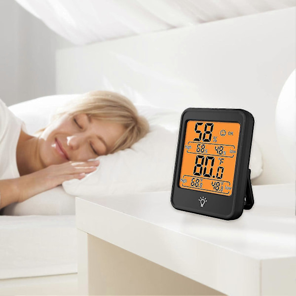 Generisk Lufttemperatur Termometer, Rum Hygrometer Termometer | Temperatur- och Luftfuktighetsmätare för Barnrum, Vardagsrum, Källare, Växthus, O