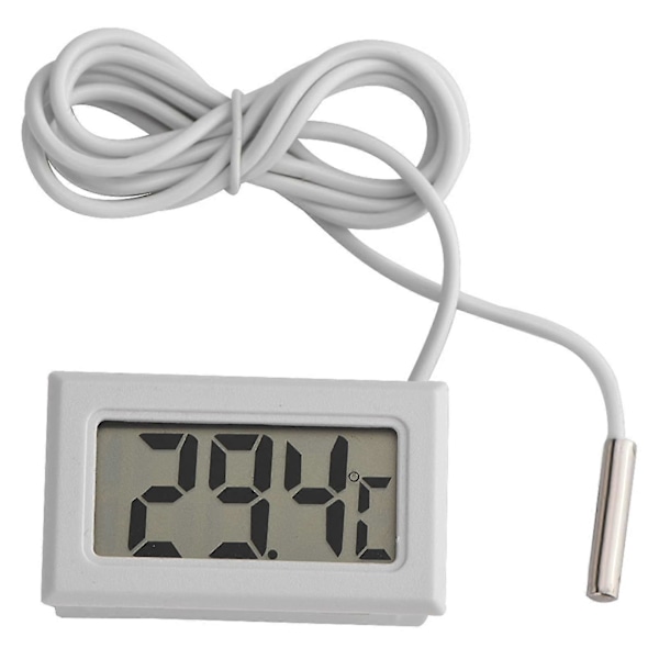 Digital Termometer, Mini LED-display Digital Temperaturmätare Med 1m Probsensor, LCD Digital Termometer För Akvarium, Inkubator, Växthus