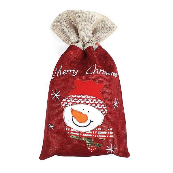 Julklappspåse, Jutepåse Snowman