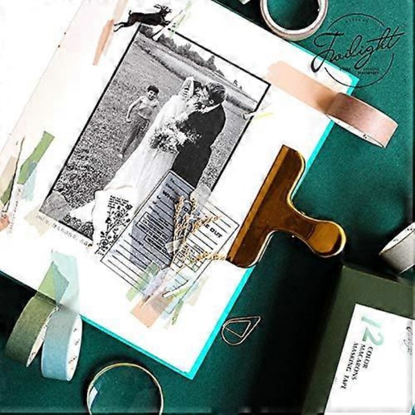 Washi Tejp Set 24 Rullar Dekorativa Maskeringstejper DIY för Bullet Journal Hantverk Presentinslagning Scrapbooking Halloween Thanksgiving Jul Hantverk