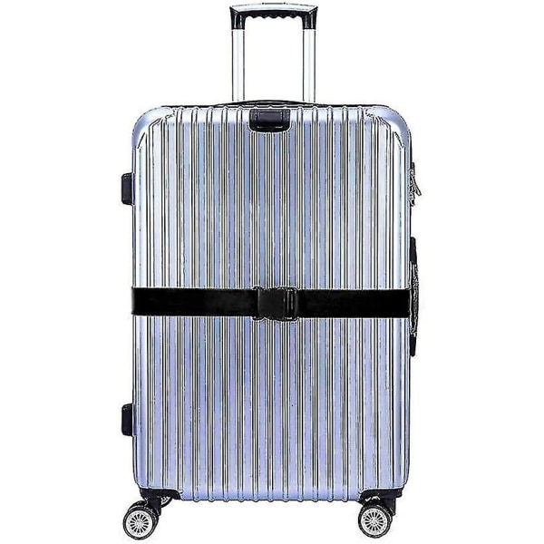 Bagageremmar för resväskor Rem resebälten Tillbehör svart 4 pack