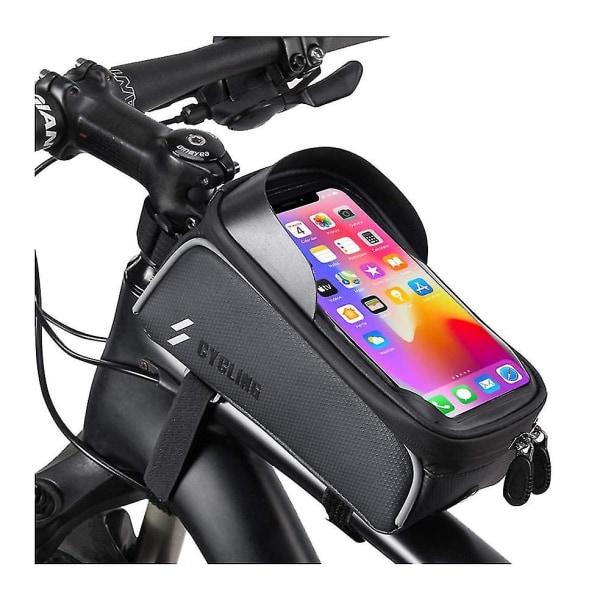 Chronus Bike Phone Front Frame Bag - Vattentät Top Tube Cycling