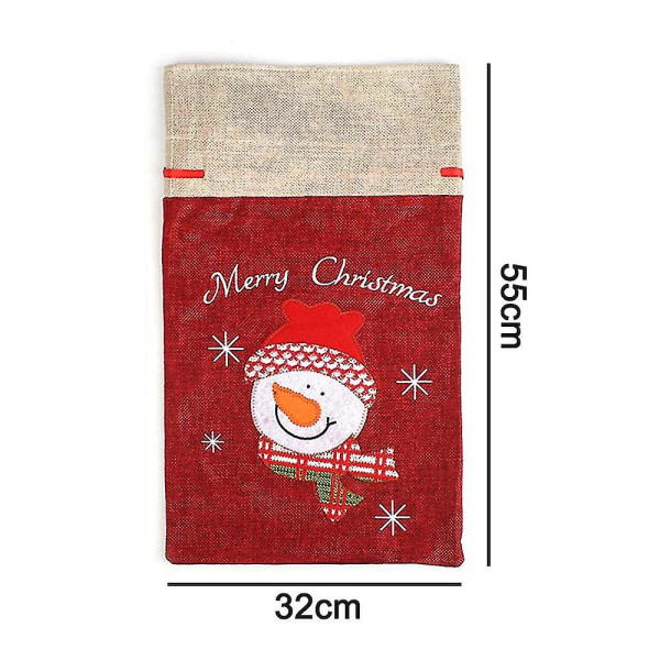 Julklappspåse, Jutepåse Snowman