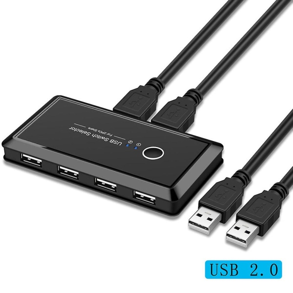 USB Kvm Switch USB 3.0 2.0 Switcher 2st delar 4 enheter 2x4 U