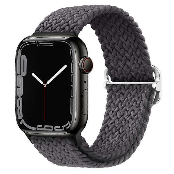 Armband Kompatibelt med Apple Watch Armband, 38 mm, 40 mm, 41 mm, för Män och Kvinnor, Justerbart Elastiskt Armband Kompatibelt med iWatch Series Dark grey 42 mm 44 mm 45 mm 49 mm