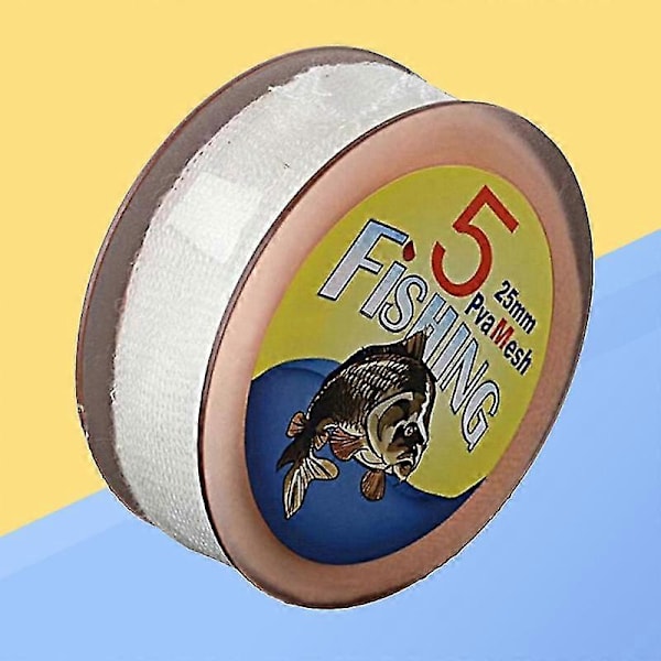 5m karpfiskeutrustning pva mesh vattenlösligt nät lösligt bete refill feeder bag (25mm)