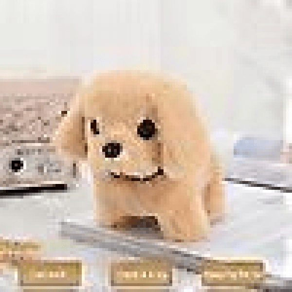 Mjuk Hundleksak Elektronisk Interaktiv Hund Mjuk Valpleksak Gående Skällande Viftande Svansleksak