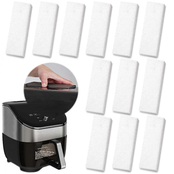 12 st Luftfritösfilter, för Instant Vortex Plus 6 Quart Luftfritös med Filtreringssystem, Effektiv