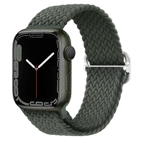 Armband Kompatibelt med Apple Watch Armband, 38 mm, 40 mm, 41 mm, för Män och Kvinnor, Justerbart Elastiskt Armband Kompatibelt med iWatch Series Dark green 38 mm 40 mm 41 mm