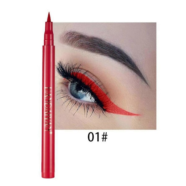 Handaiyan 12 Färger Matt Eyeliner Snabbtorkande Och Svår att Bleka Ögon