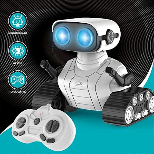 Fjärrstyrd Robotleksak med LED-ögon &amp; Flexibla Armar Dans &amp; Ljud Pedagogiska Leksaker för Barn Födelsedagspresenter Robotleksaker för Pojkar och Flickor