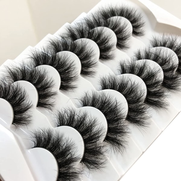 Cat-Eye Fluffy Faux Mink Lashes Wispy Lashes 18MM