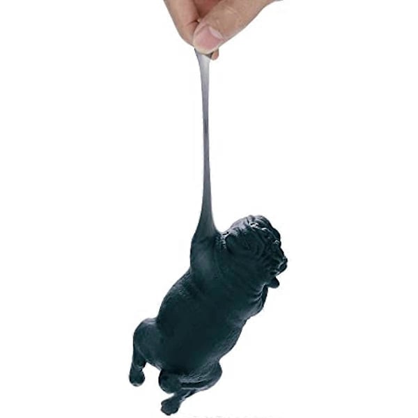 Rpporm Rolig Valp Stressleksak Kawaii Mops Presenter Leksaker Squishyies Leksak Baby Snurrleksak (Svart One Size) White