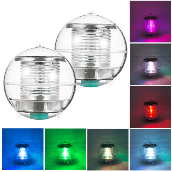 Lampa Pool Light Solar Energy Floating Damm Lampa med Color Chang