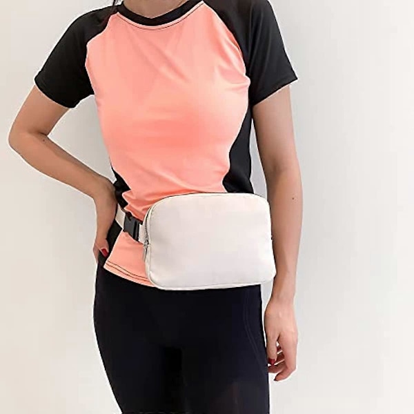 Everywhere Belt Bag Bumbag för Damer Magväskor för Kvinnor Midjeväska med Justerbar Rem för Löpning Resor Vandring (Beige) Black