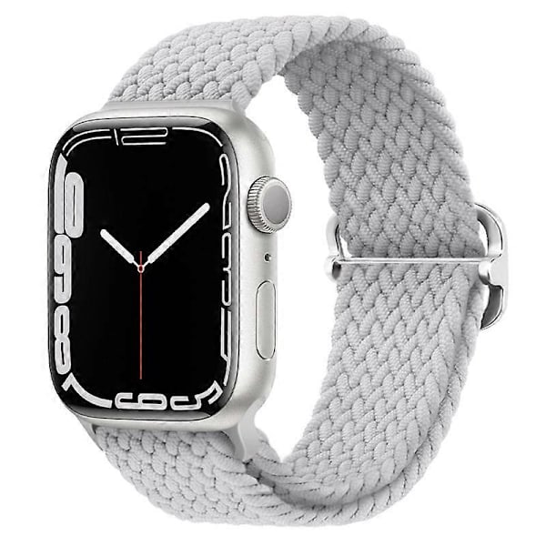 Armband Kompatibelt med Apple Watch Armband, 38 mm, 40 mm, 41 mm, för Män och Kvinnor, Justerbart Elastiskt Armband Kompatibelt med iWatch Series grey 42 mm 44 mm 45 mm 49 mm