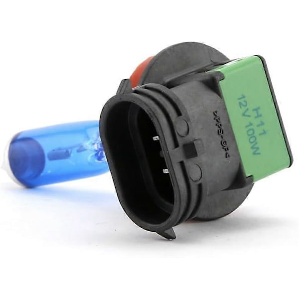 2x H11 100W Bilstrålkastarlampa Xenongas Halogenljus 12V Dimljus Xenon HID-lampa Vit