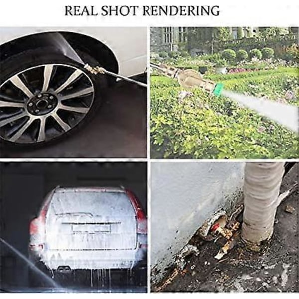 5 snabbkopplingsmunstycken för Wilks-USA/ P1/ Hyundai/RocwooD bensindrivna högtryckstvättar, 5 munstycksspetsar för 1/4'' snabbkoppling