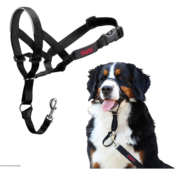 HALTI Halsband Storlek 3 Svart, Storbritannien bästsäljande hund
