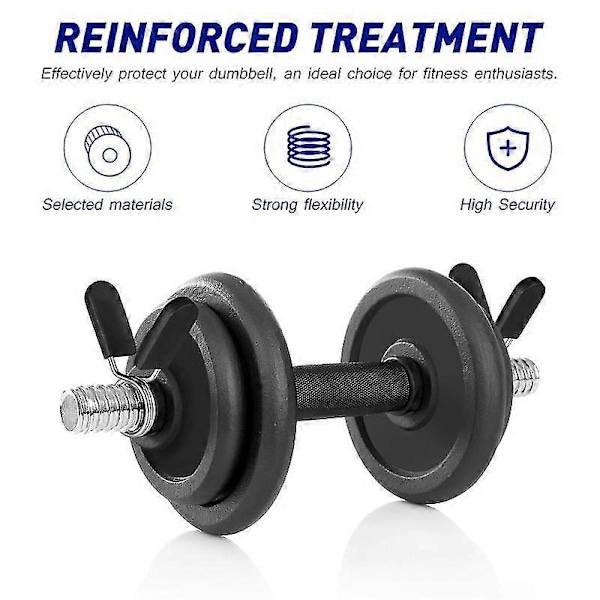 doitool 5 st 24 mm hantel skivstång klämmor fjäderklämmor för styrkelyft crossfit tyngdlyftning gym