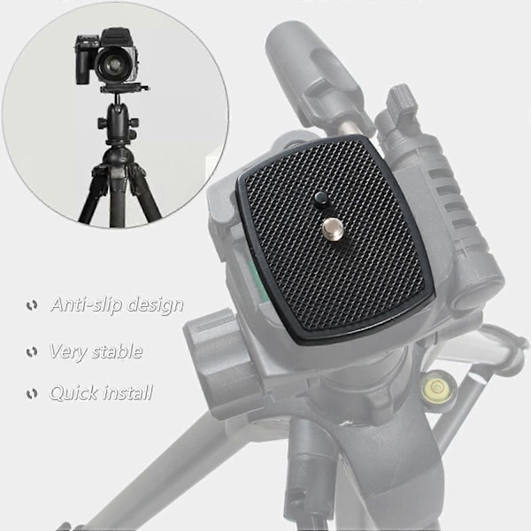 Prmape 2-delad Kamera Snabbkopplingsplatta, Tripod Adapterplatta i Plast, Stativhuvud Skruvadapterfäste För Cx-444 Cx-888 Cx-460 Cx-460mini Cx-470 Cx